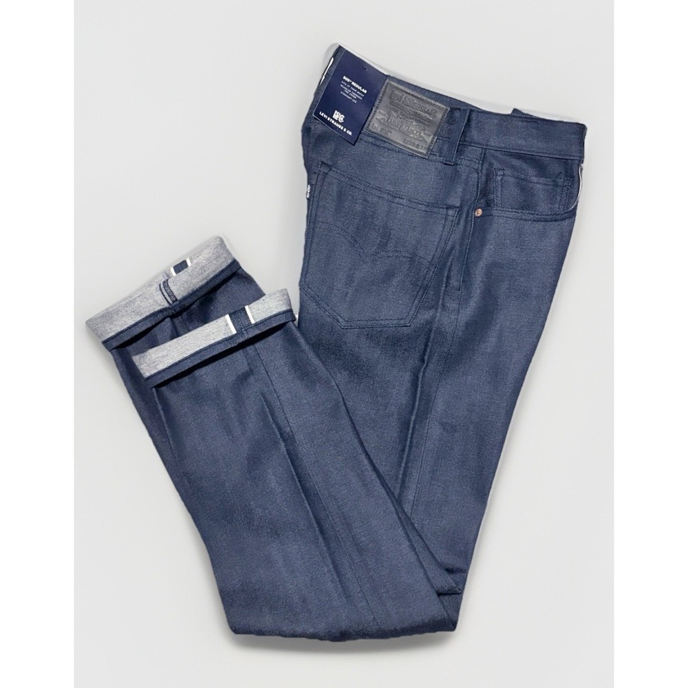 Levis Blue Tab 505 Japan Selvedge Jeans Mens 30x32 Deep Well Denim A58780007